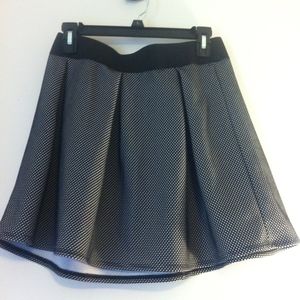 Black & White Skater Polka Dot Mini Skirt